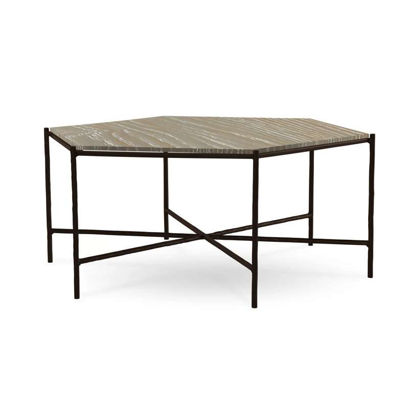 Athena Glass Top Coffee Table, Textured Black, Pickled Oak, Oak