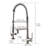Topcraft Single‑Handle Single‑Hole Pull Down Kitchen Faucet with LED Temperature Indicator，Brushed Nickel