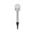 Sanjaya Silver Low Voltage Solar Powered Integrated LED Glass Pathway Light Pack