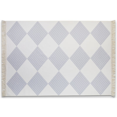 Tapis à franges mauve lavande simple