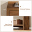 Console en bois avec 2 tiroirs, table de canapé pour le couloir, le vestibule, le salon-182365140-182425761