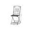 Chaise d'appoint de patio Cerasela