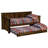 Fireside Lodge Barnwood Daybed - with Roll Out Trundle - Includes Slat Roll-1352210365