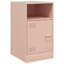 Raahima 34.5cm W Steel Bedside Table-890682542