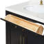 Meuble-lavabo simple en bois massif 30 po avec plateau en quartz Carrara de 1,5 po Tidworth-713290931-718797189