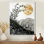 Goldean Summer Mosaic Flower On Grey Desert Blossom I - Couronne de décoration murale