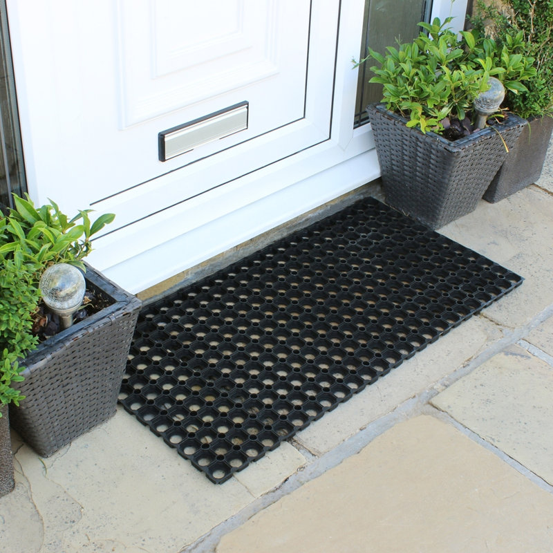 Nicola Spring - Heavy Duty Rubber Door Mat, 50cm W x 100cm L