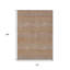 Tapis extérieur lavable rayé beige et brun 10 pi x 14 pi