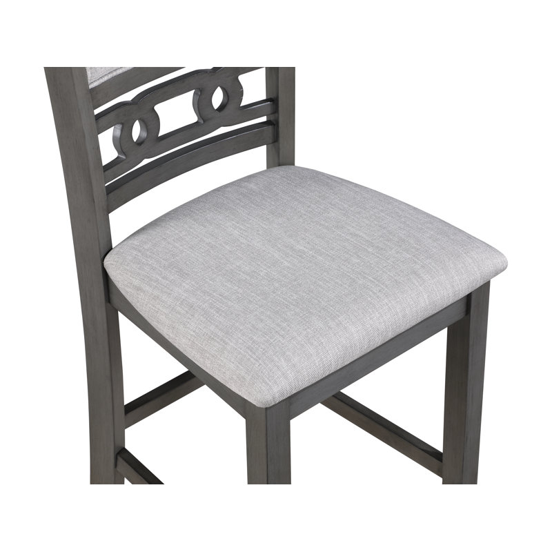 Ziemer 4 - Person Counter Height Dining Set, Gray