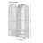 Simple Solid Wood Rattan Wardrobe