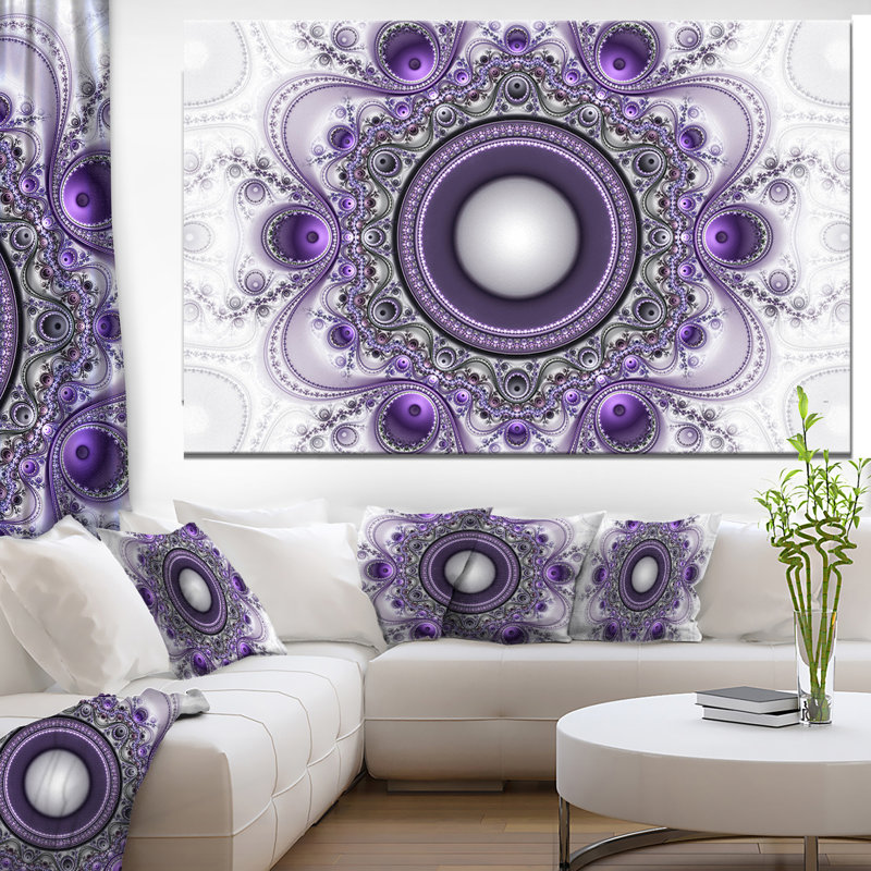 « mauve à motif fractal avec cercles », impression, H 40 po x l 60 po x P 1,5 po, H 36 po x l 46 po x P 1,5 po