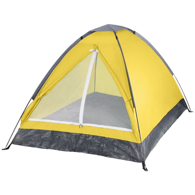 Wakeman Outdoors 2 Person Camping Tent with Rain Fly and Carrying Bag - Lightweight Outdoor Tent for Backpacking, Hiking, or Beach Use