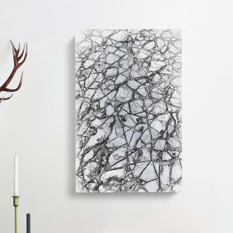 Cracked Ice in Abstract - Wrapped Canvas, 50cm H x 35cm W x 3cm D