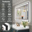 Miroir de salle de bain Tyeishia Matte-436254615