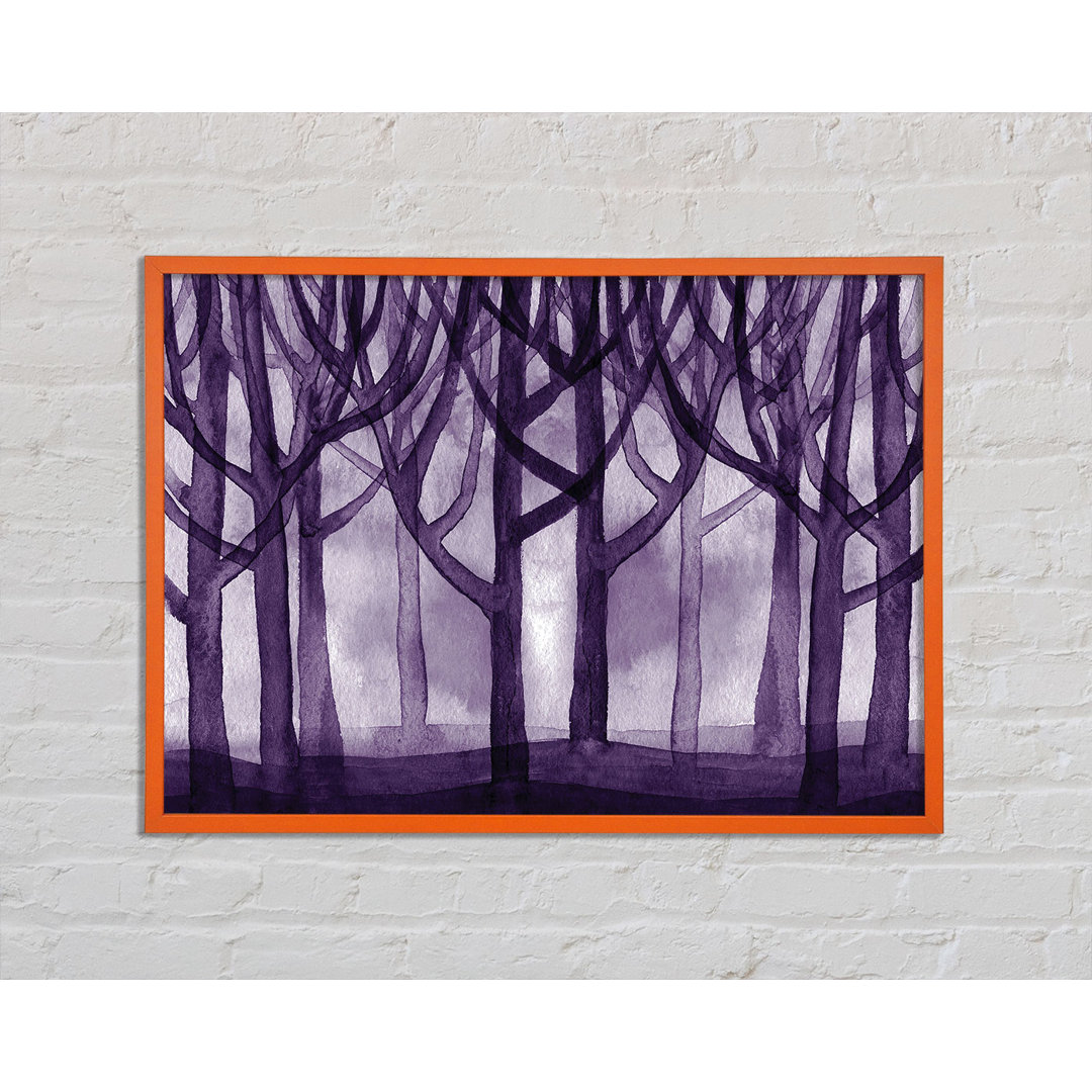 Rihanne Purple Woodland - Einzelner Bilderrahmen Kunstdrucke