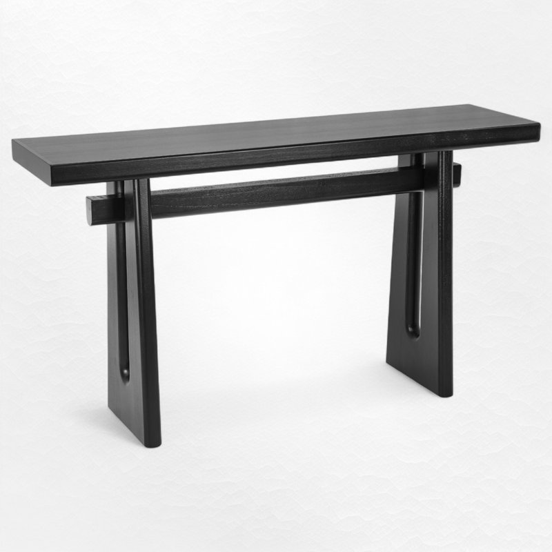 59.22" Console Table, Black