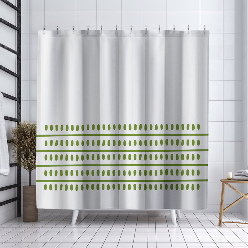 Coco Shower Curtain, Chartreuse
