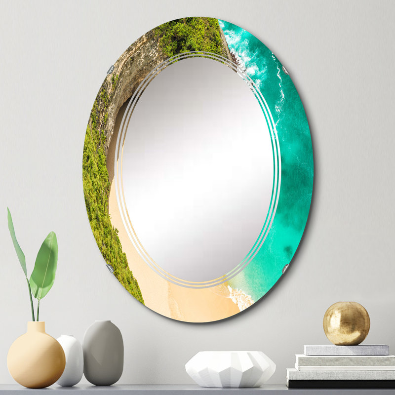 Miroir de salle de bain ovale mural, 30 po x 20 po
