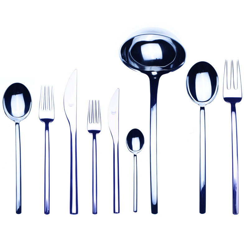 Due 75 Piece 8/10 Stainless Steel Cutlery Set, Silver