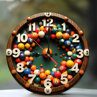 Ensemble multicolore de boules de billard colorées