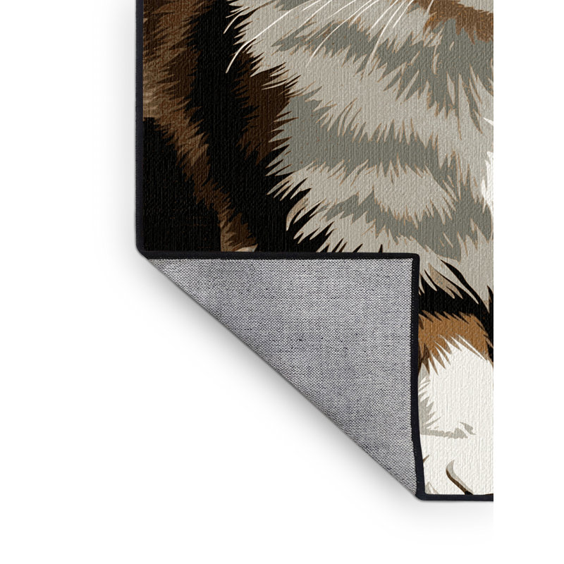Washable Puspin Cats Area Rug, Rectangle 5' x 7'