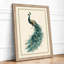 Peacock in Profile Botanical - Framed Print-1686323071-1686323066
