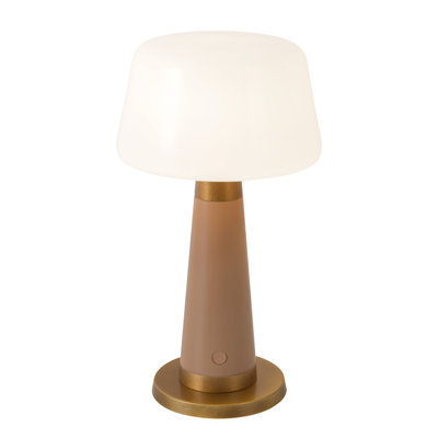 Clemence 11-in Red dimmable LED Table Lamp