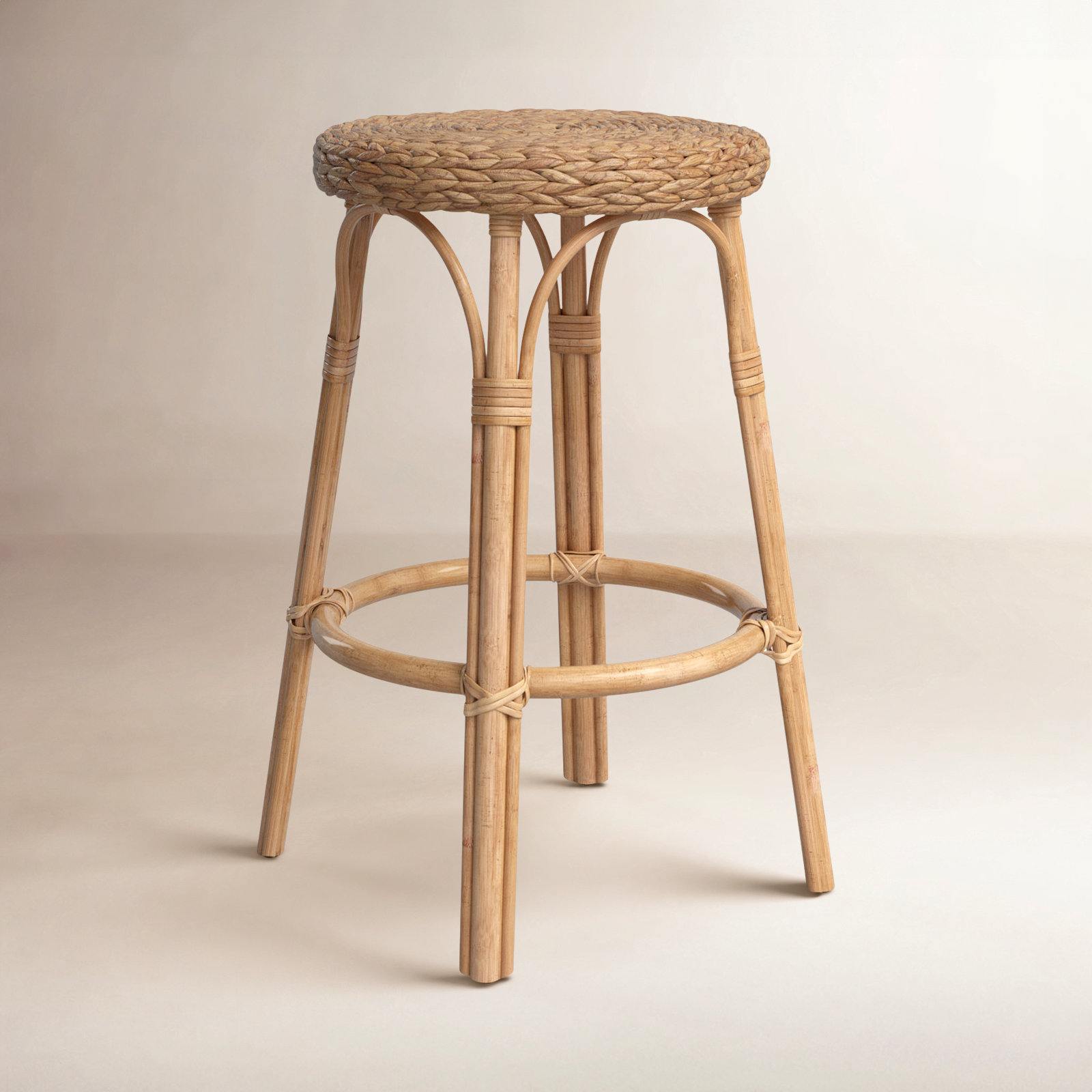 Alastair 24" Bar Stool, Natural