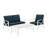 Mosier 3 - Person Patio Conversation Set with Cushions-134574649-134574651