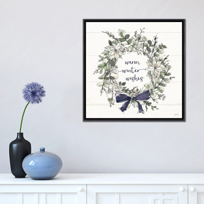 " Modern Farmhouse VII Christmas Navy Bow " by Anne Tavoletti