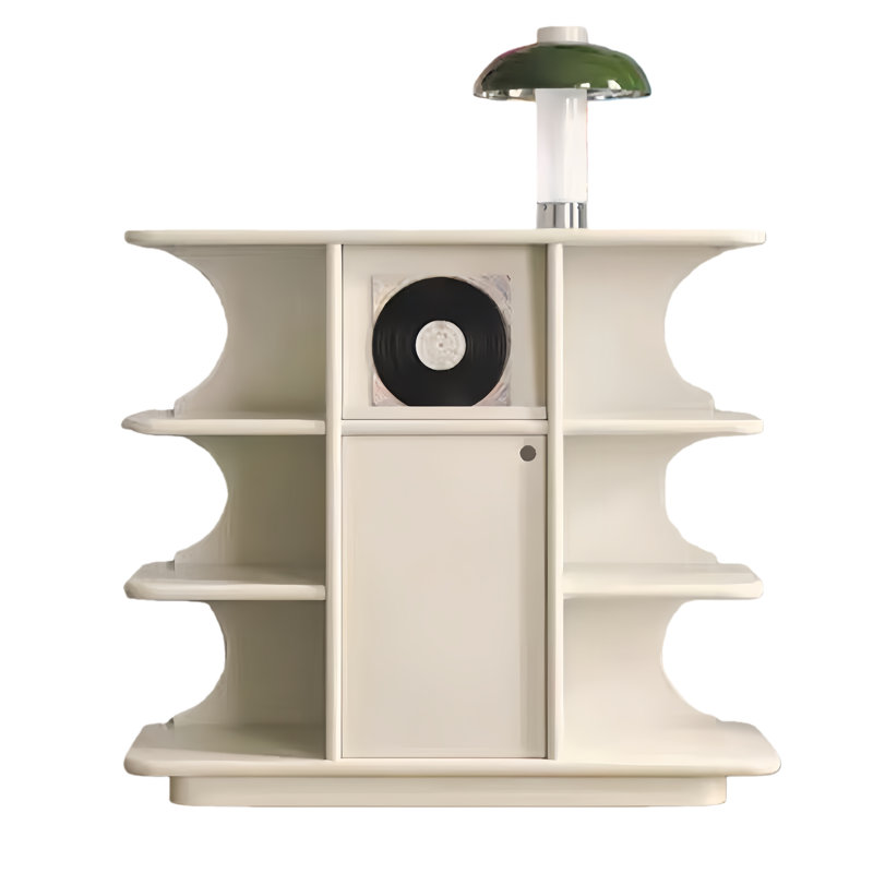 Armoire d'entrée rétro de style français, H 42,52 po x l 47,24 po x P 15,75 po, Crème