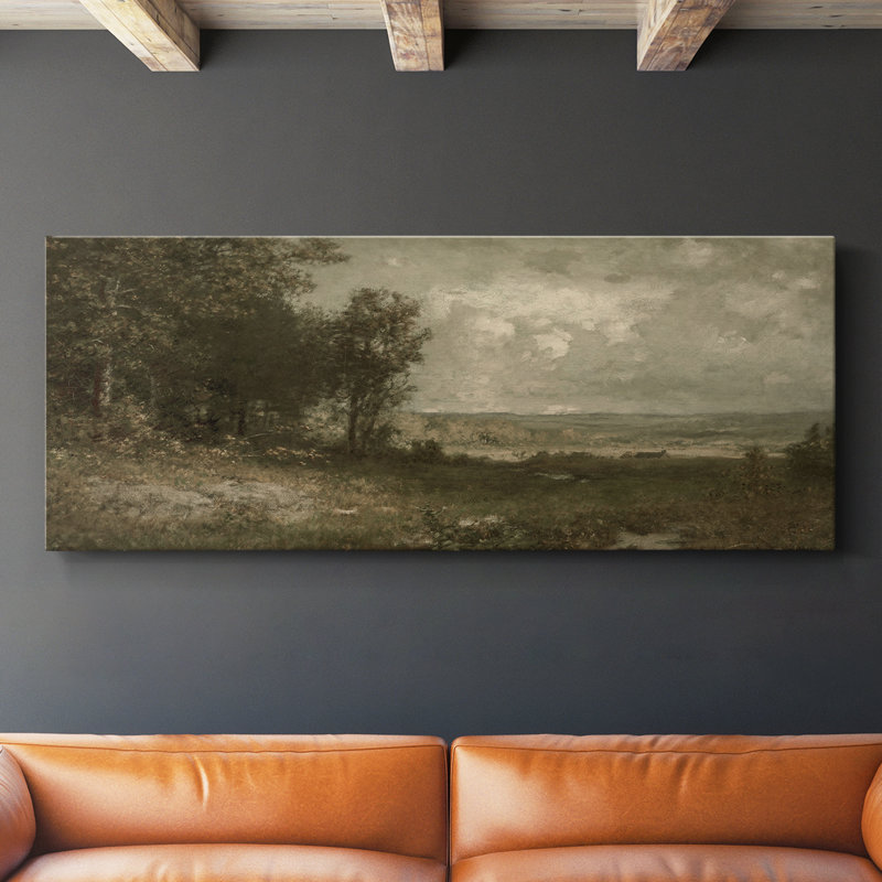 Série paysage - DCCCLII - Toile tendue avec châssis - Prêt à accrocher, H 12 po x l 30 po
