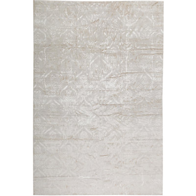 Hand-Knotted High-Quality Silver Area Rug