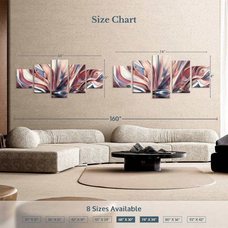 Glaser, 24" H x 55" W