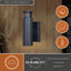 Saion 1 - Bulb Integrated LED Outdoor Armed Sconce with Dusk to Dawn-238096484