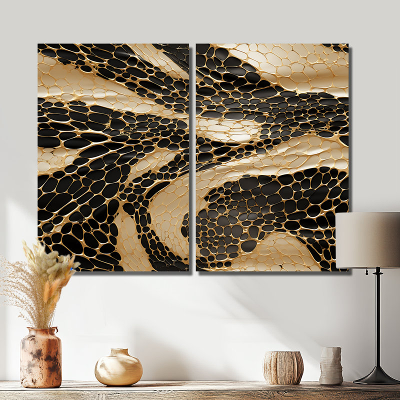 Lizabeth - Glam, Modern Canvas Wall Art, Wrapped Canvas, Does Not Apply, 36" H x 48" W
