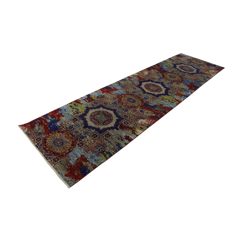 Hand Knotted Wool Area Rug
