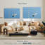 Plume blanche sur fond bleu Kerner-108089986