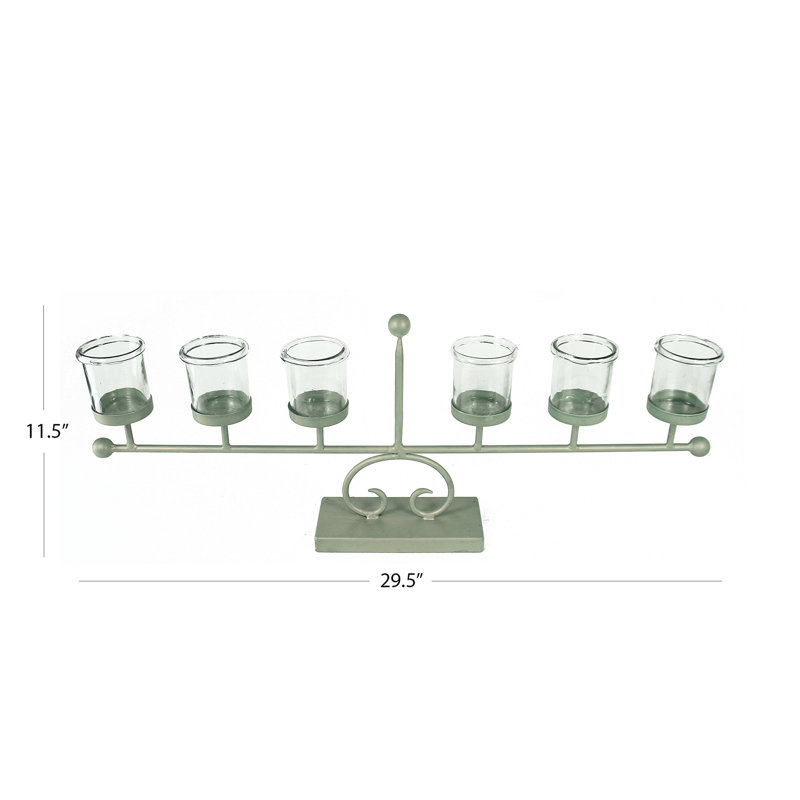 11.5'' H Tabletop Candelabra, Silver