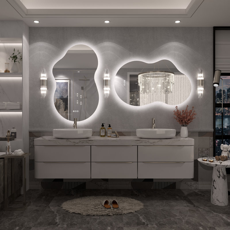 Miroir de salle de bain Molly, 40 po x 24 po, Rétroéclairé seulement