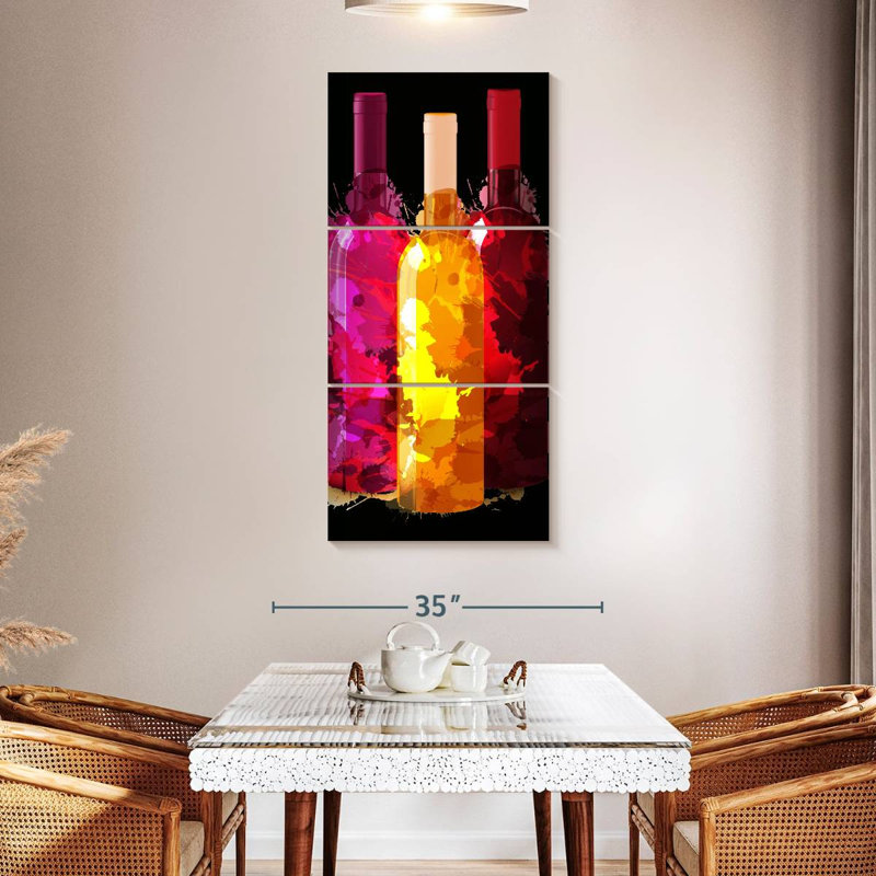 Wine Splash, 52" H x 24" W