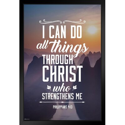 I Can Do All Things Through Christ Who Strengthens Me Philippians 4 13 Bible Quote Spiritual Decor Motivational Poster Bible Verse Christian Wall Deco -  Trinx, 77EE985FBA154C338648FA8BFC5359AB