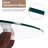 Round Dining Table with Tempered Glass Top and Solid Wood Legs-100588389