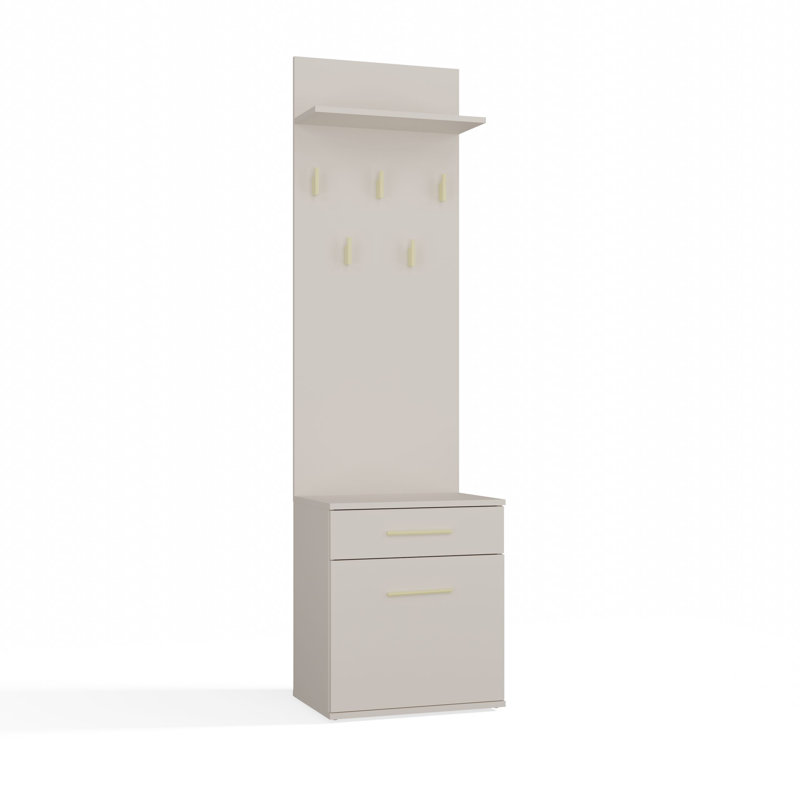 0 Door Laminate Wardrobe, Cashmere