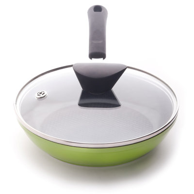 Earth Frying Pan Lid in Tempered Glass