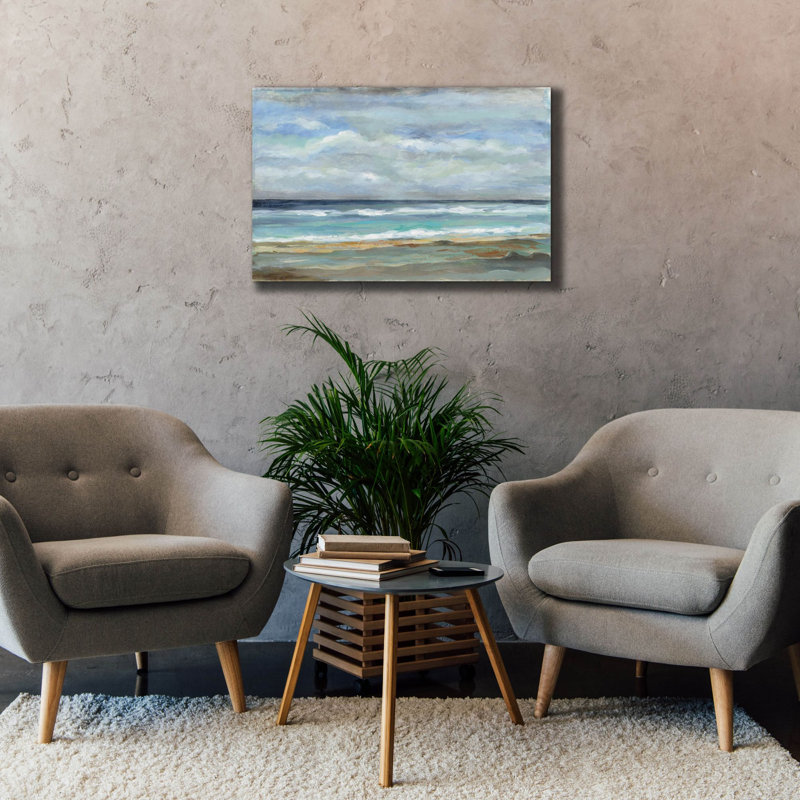 «Seashore» par Silvia Vassileva, art mural sur toile, H 26 po x l 40 po