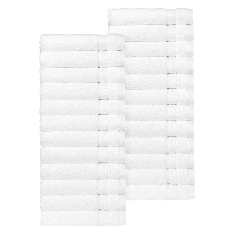 Essuie-mains en coton turc Starlight, White