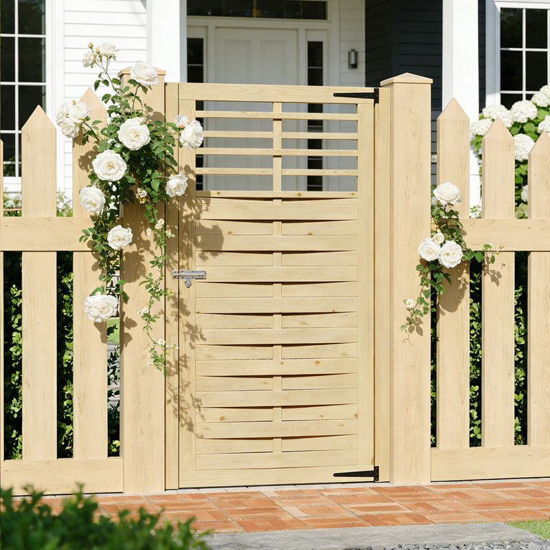 90cm H x 180cm W Wood Fence Panels Included