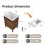 Meuble-lavabo 24 po avec lavabo-121886804