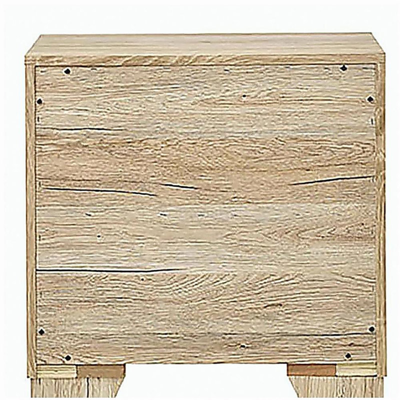 Table de chevet 2 tiroirs Natural